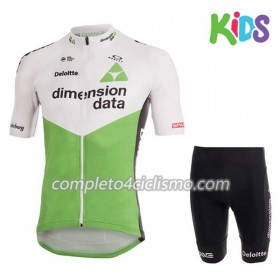Completo Maglia Ciclismo + Pantaloncino 2018 Dimension Data Bambino N001